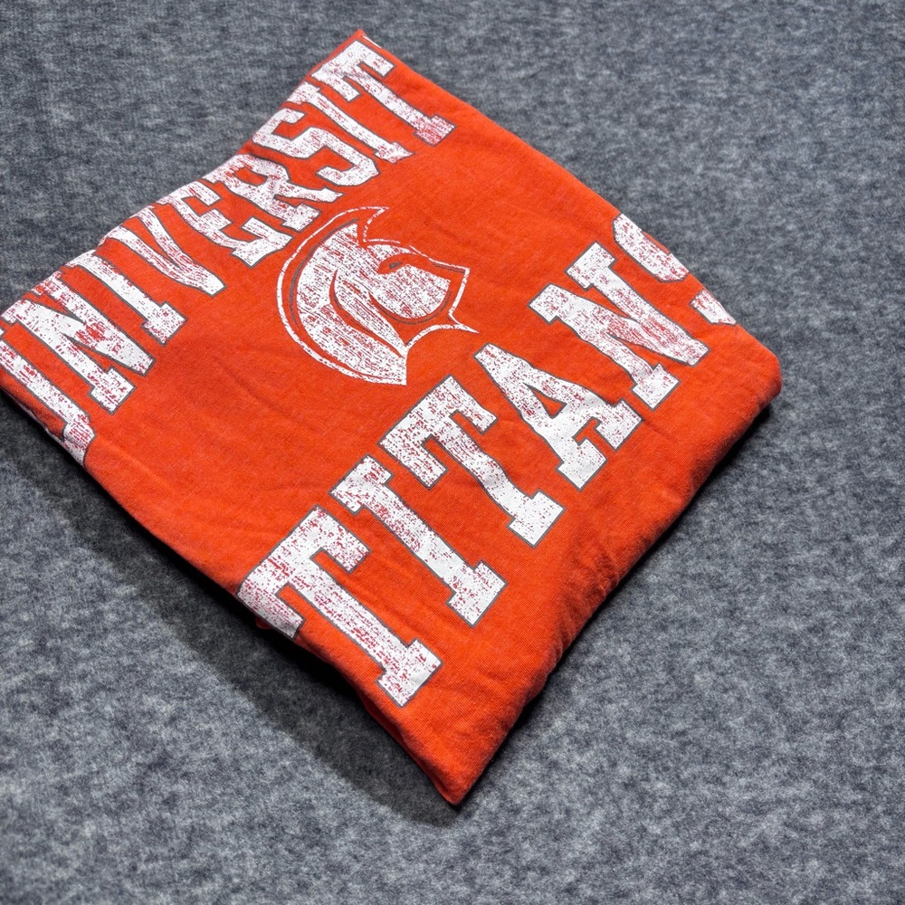 University Titans Bright Orange Long Sleeve Hooded Tee - Picture 12 of 12